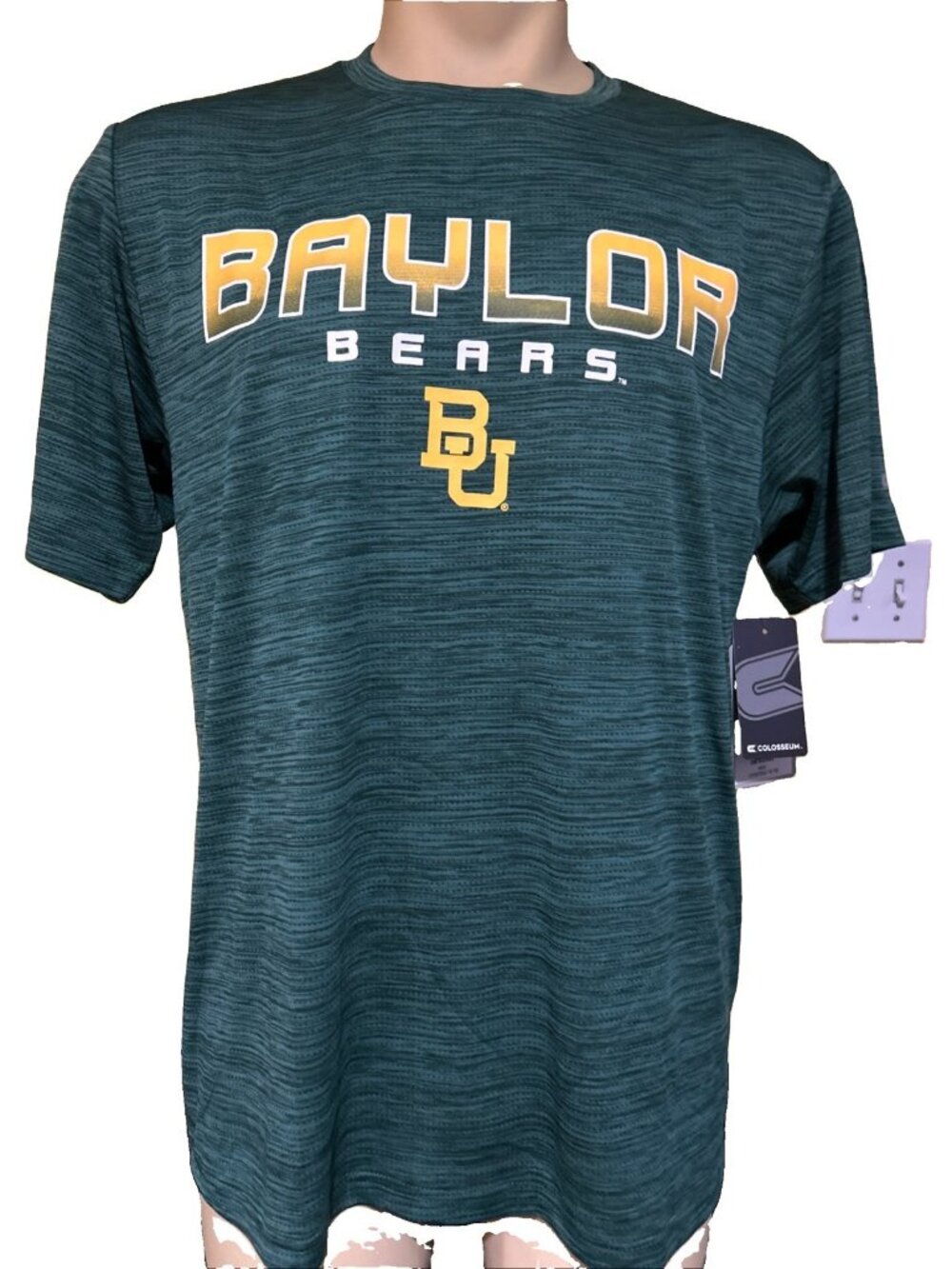 Baylor BU Bears Colosseum Athletics Green Shirt Men's L New